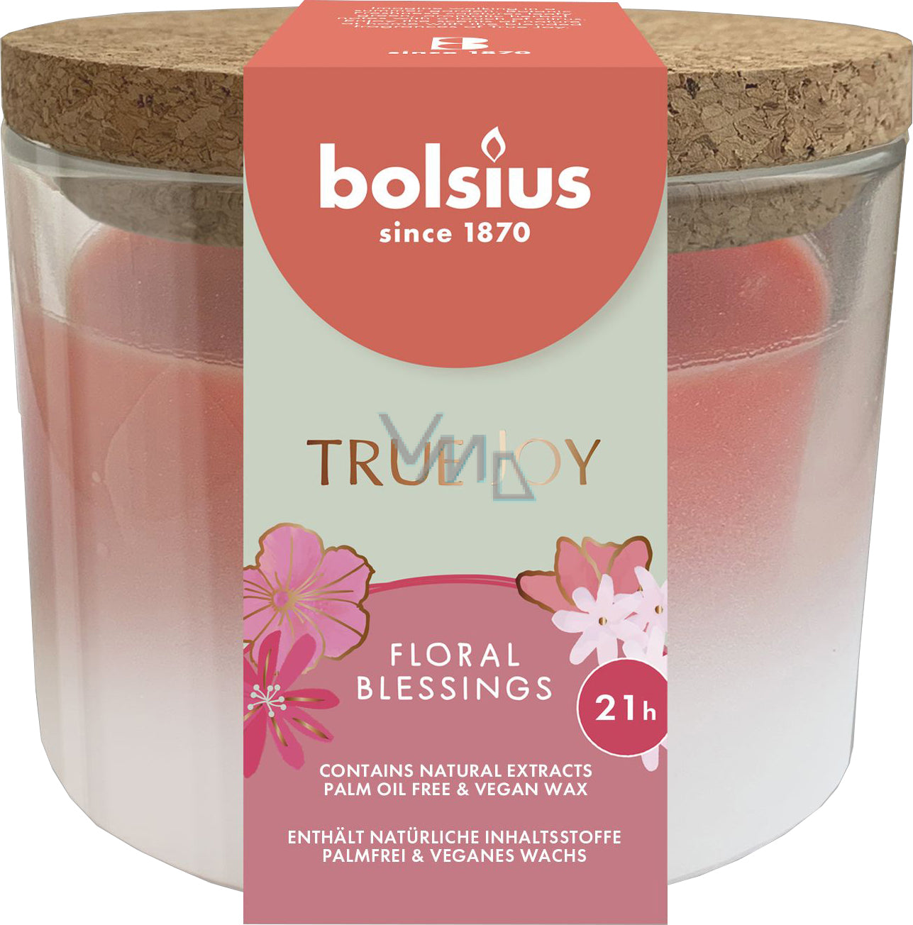 Bolsius True Joy Floral Blessings Candle 21H Bolsius True Joy Floral Blessings Candle 21H